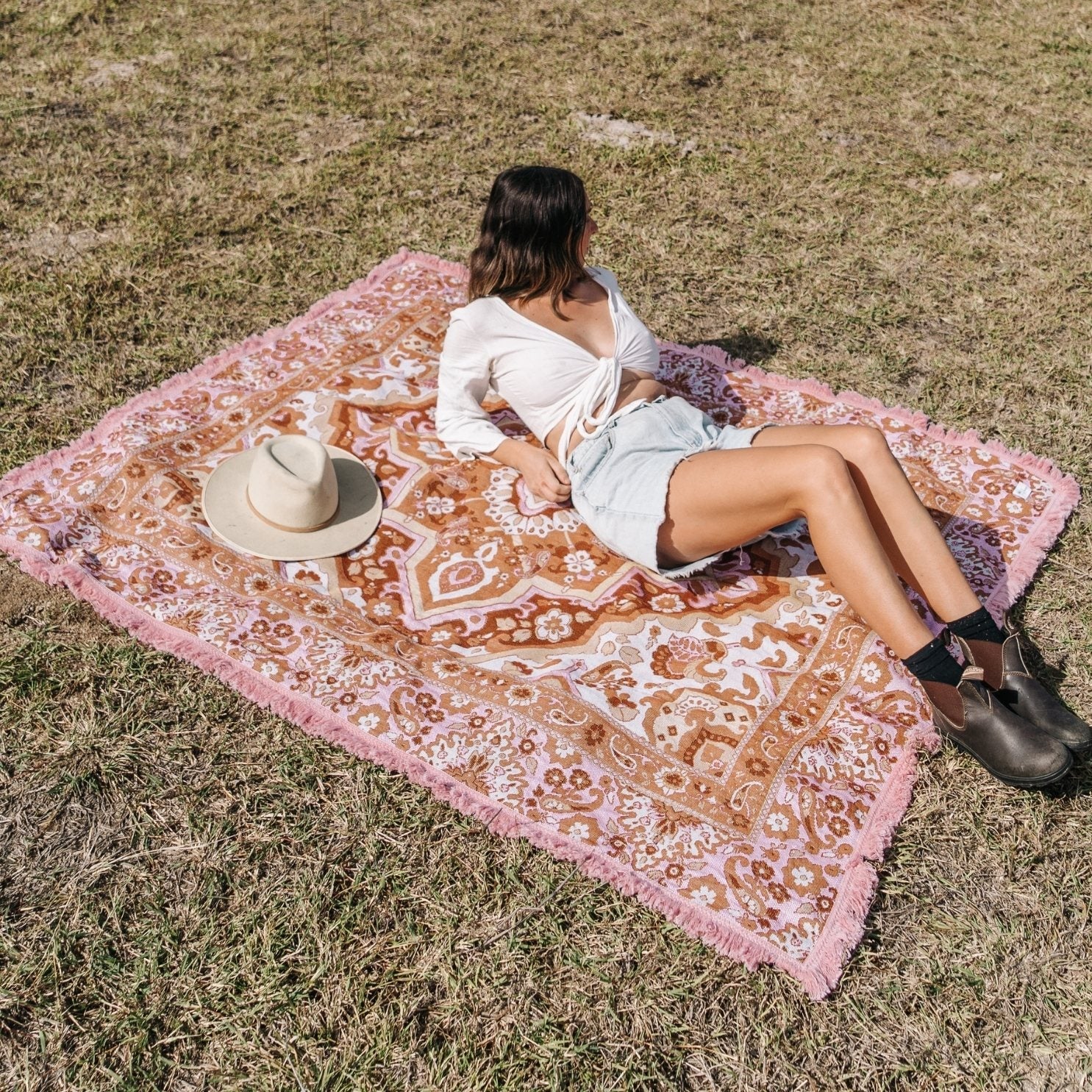 Desert Rose Large Picnic Rug