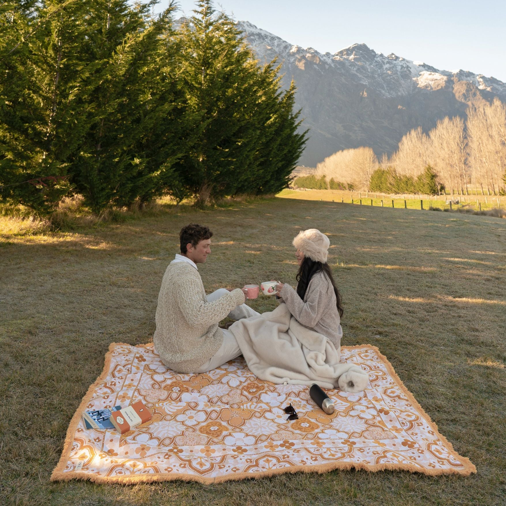 Ochre Woven Picnic Rug