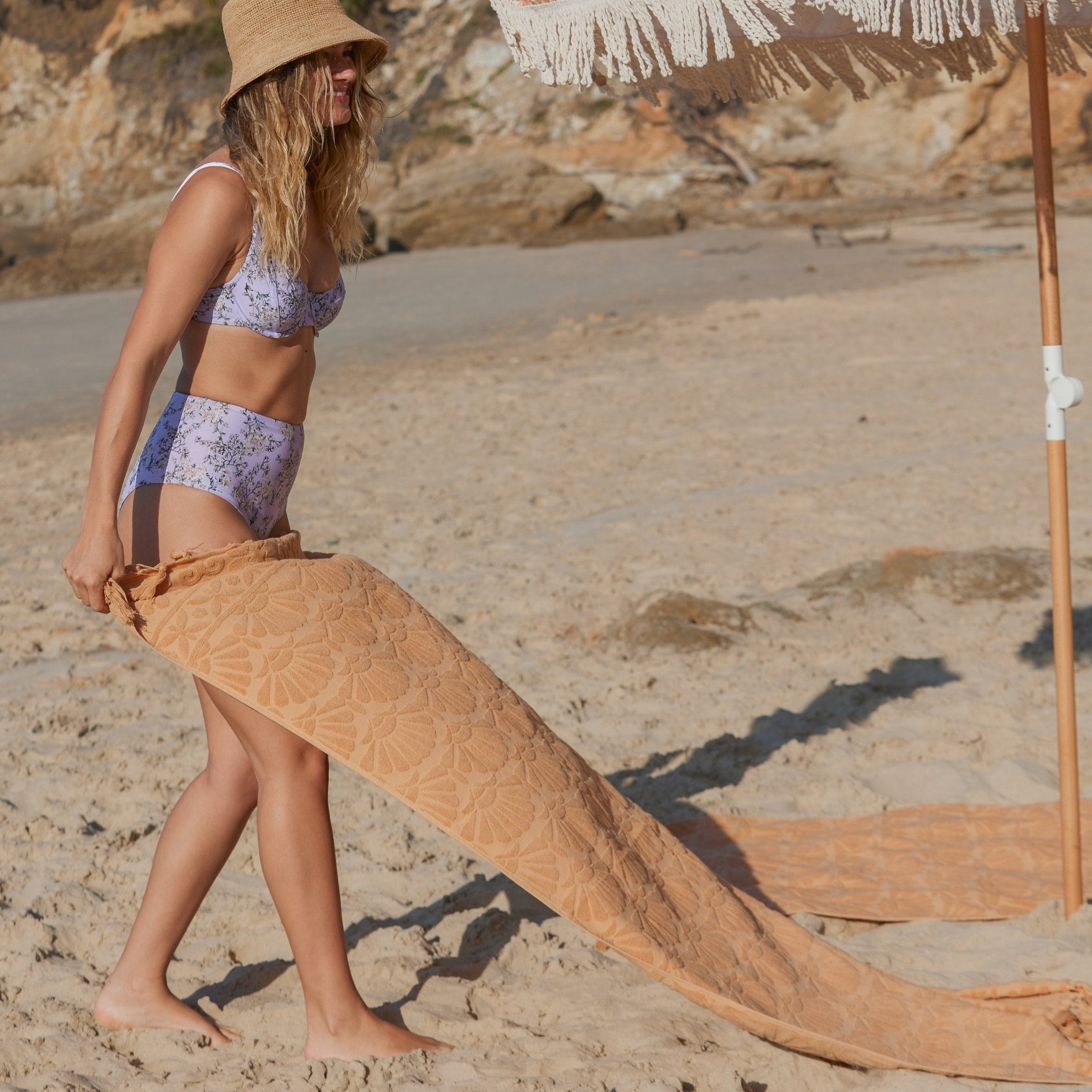 Zali Fawn Boho Beach Towel