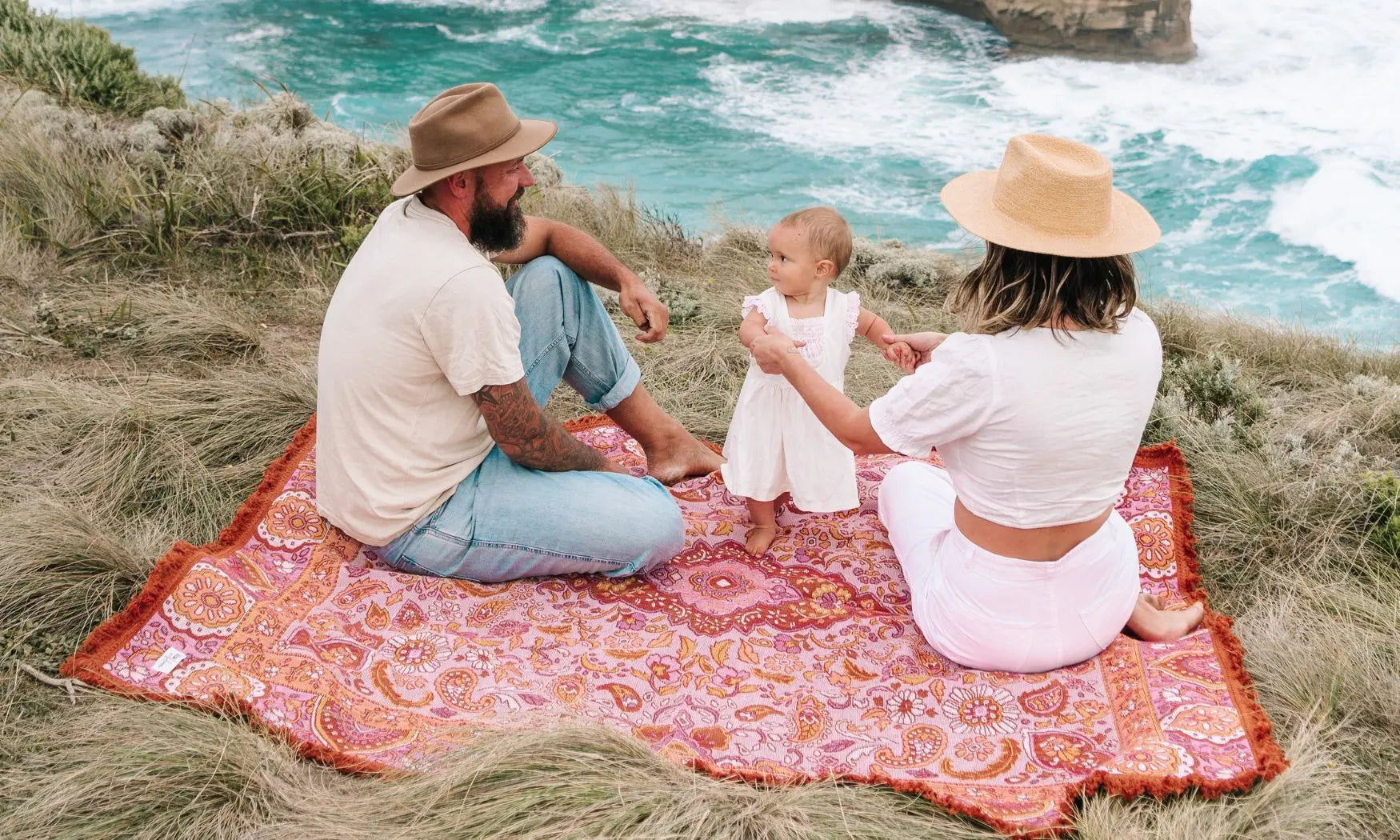 Boho Picnic Rugs & Beach Umbrellas