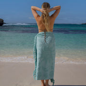 Solstice Aqua Beach Towel