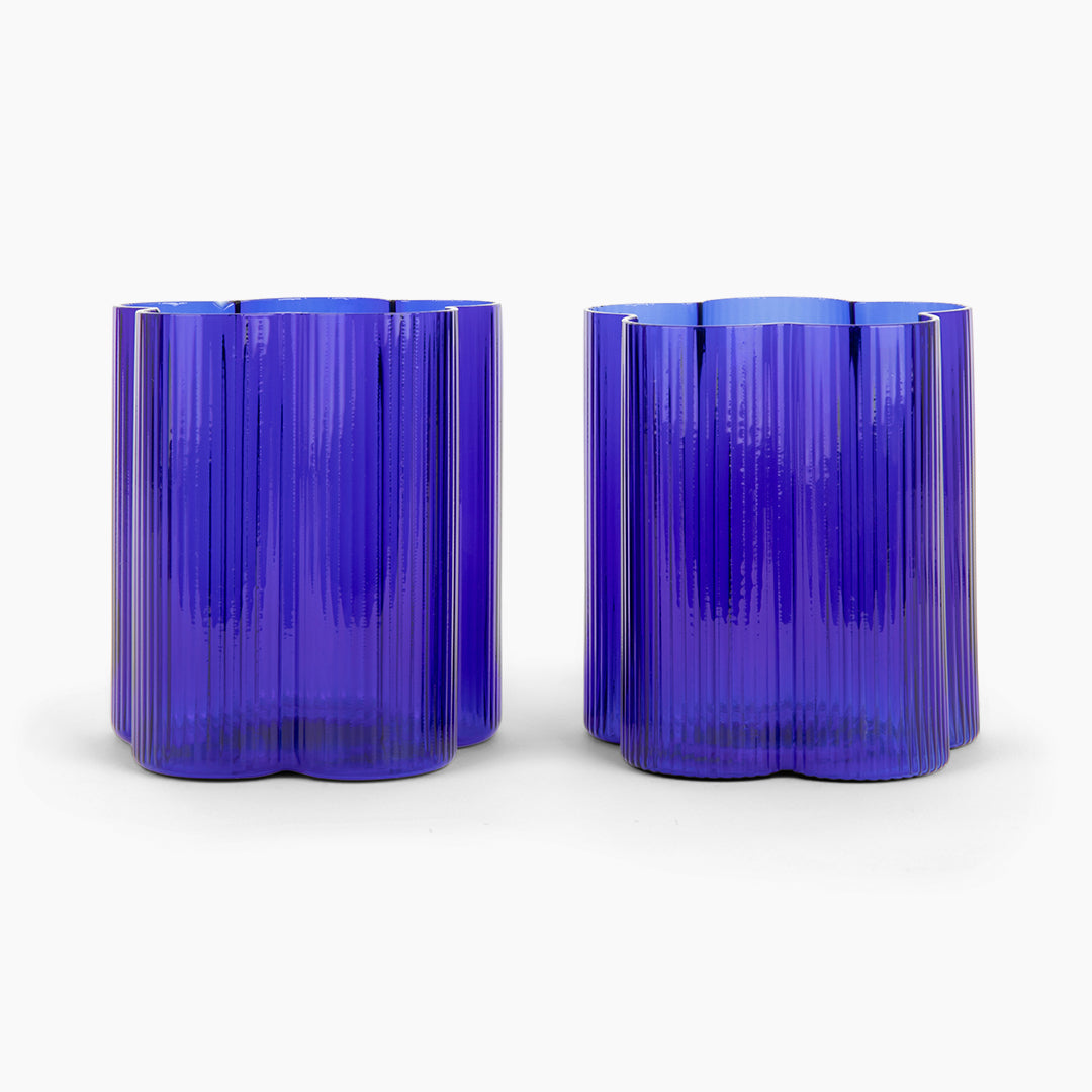 Bloom Tumbler Set Of Two - Azure