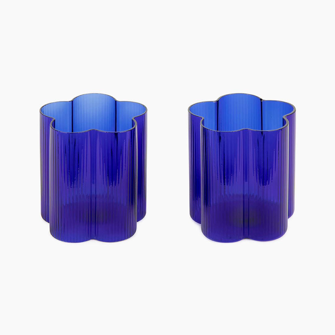 Bloom Tumbler Set Of Two - Azure