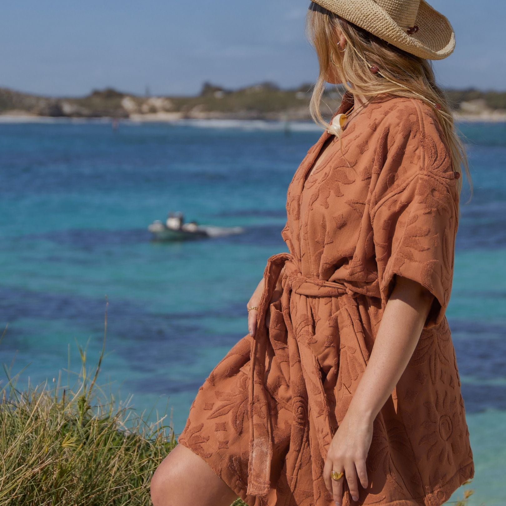 Solstice Chocolate Towelling Robe