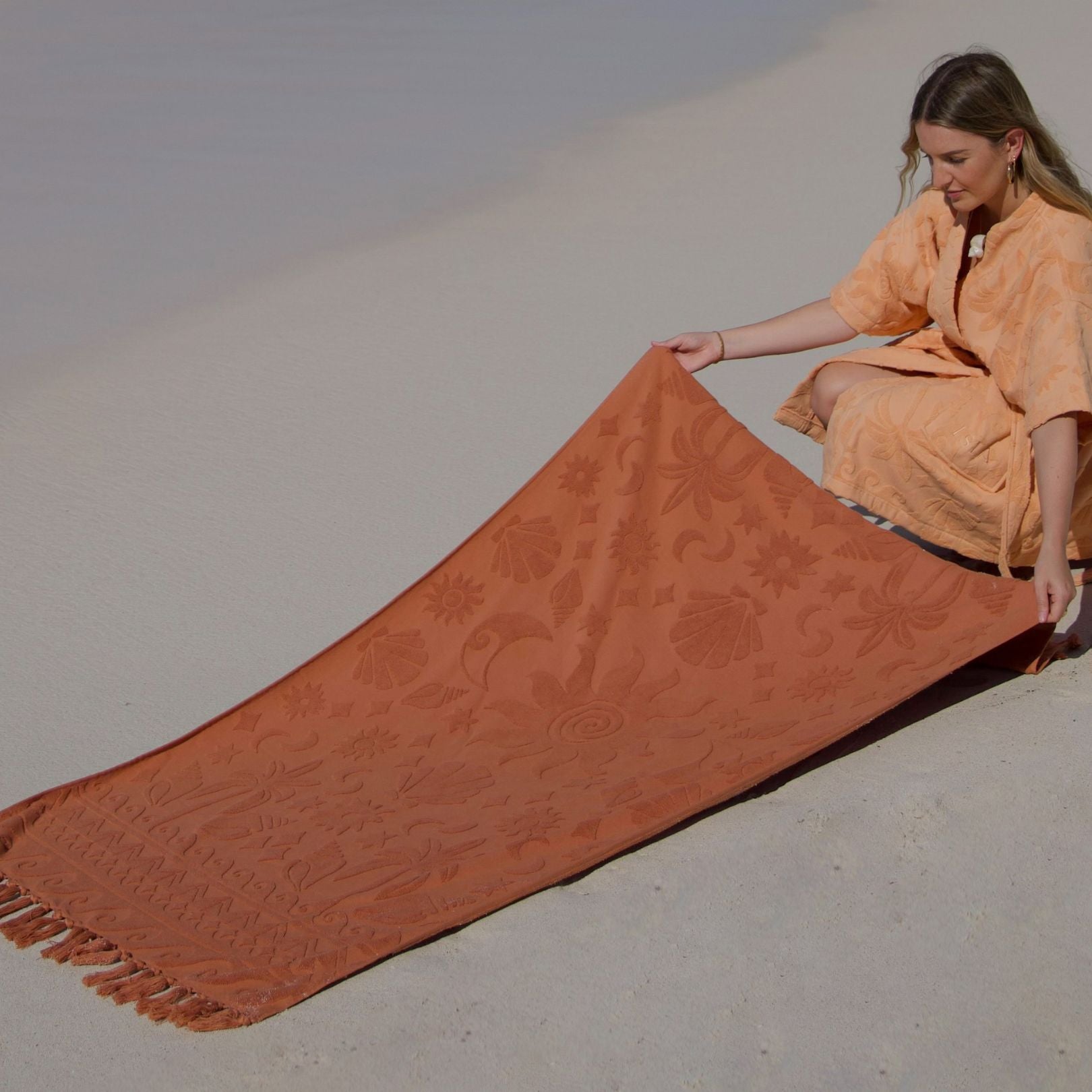 Solstice Chocolate Beach Towel