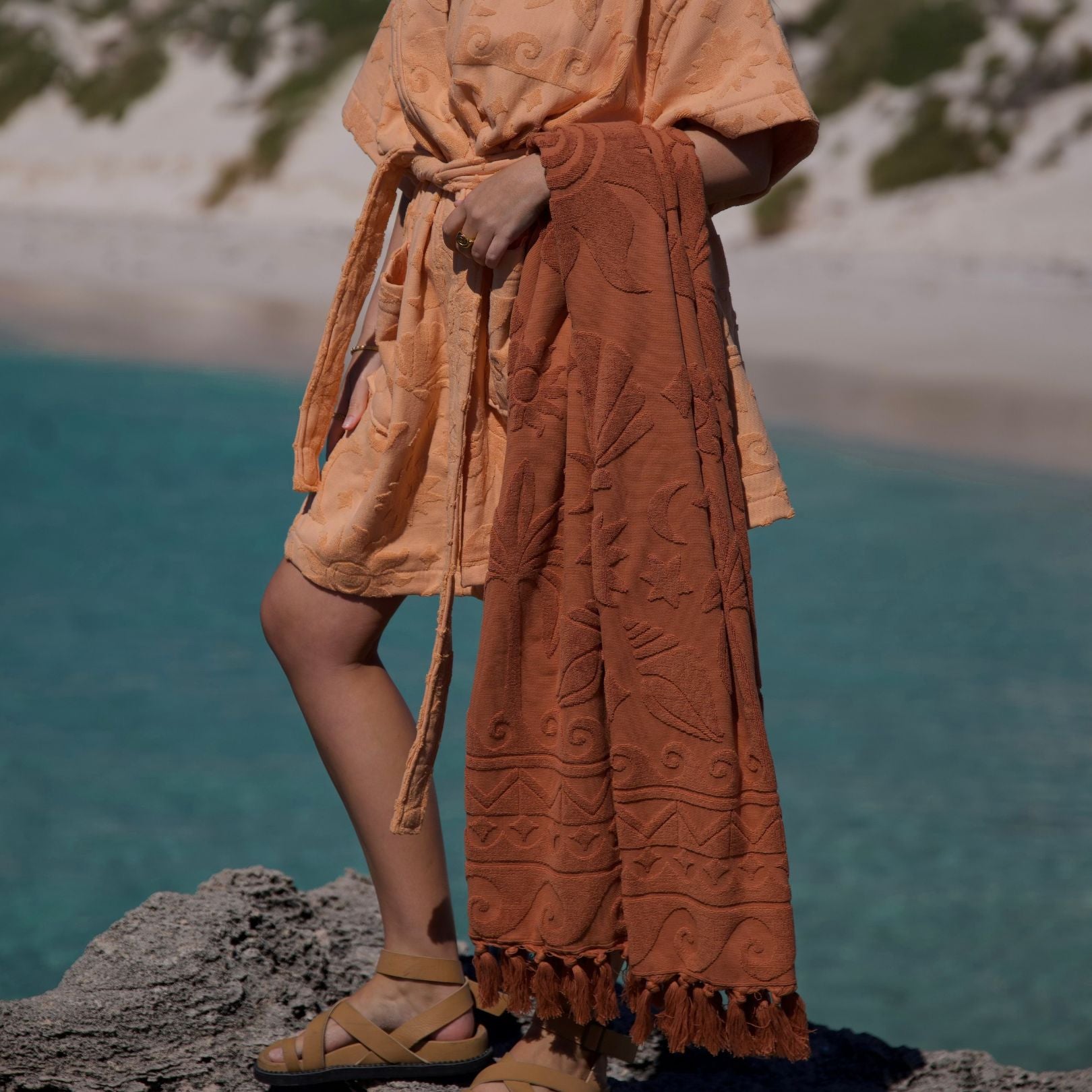 Solstice Chocolate Beach Towel
