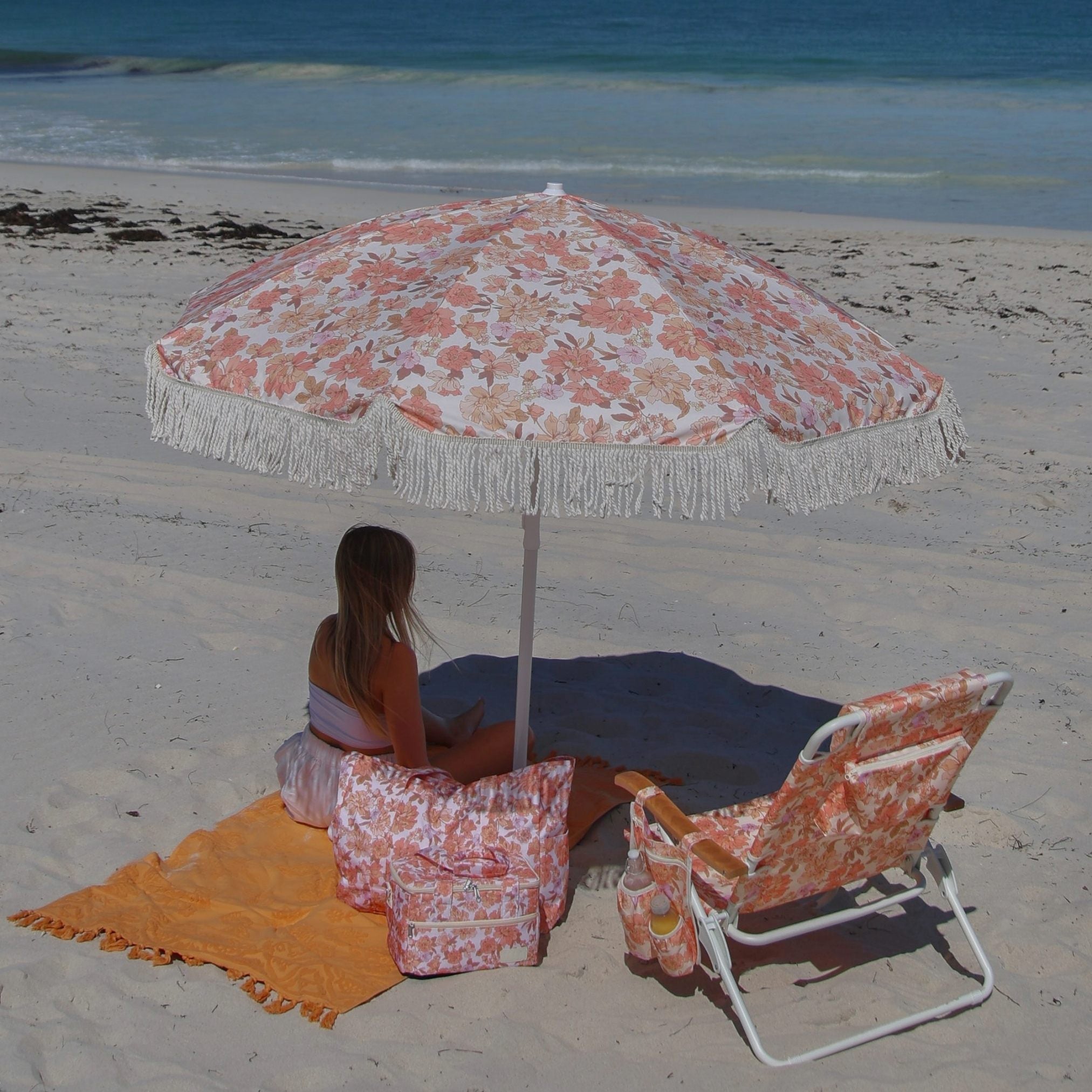 Jardin Printed Beach Umbrella Bohemian – ISLA