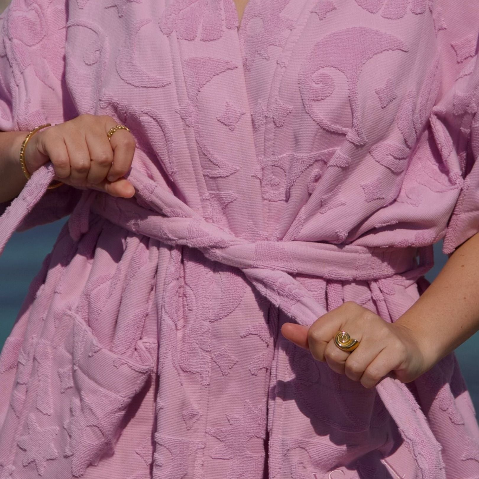 Solstice Lilac Towelling Robe