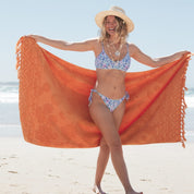 Lucia Tangelo Large Beach Towel