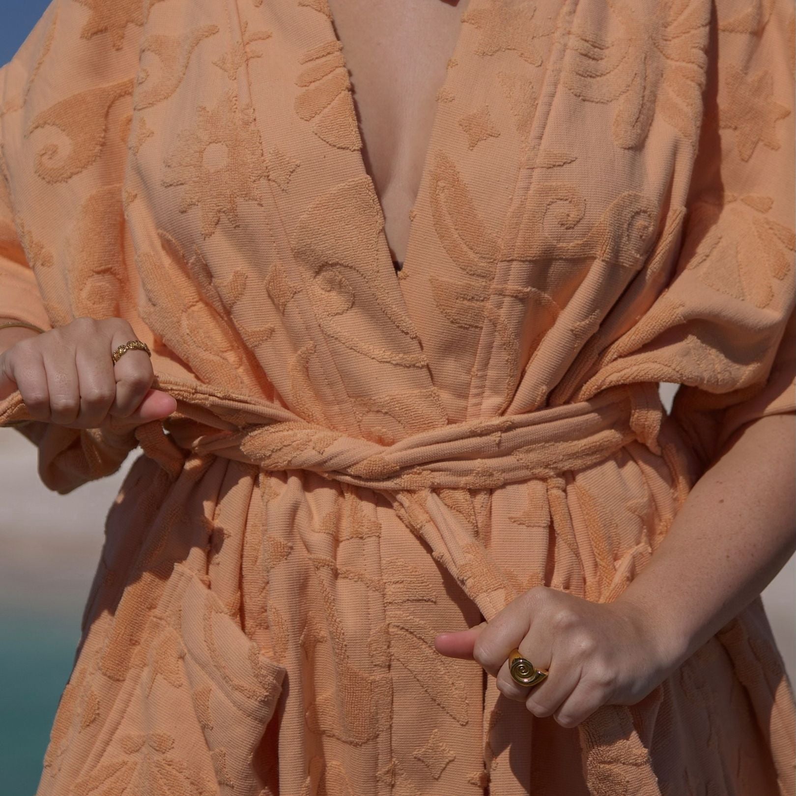 Solstice Mango Towelling Robe