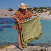 Solstice Matcha Beach Towel