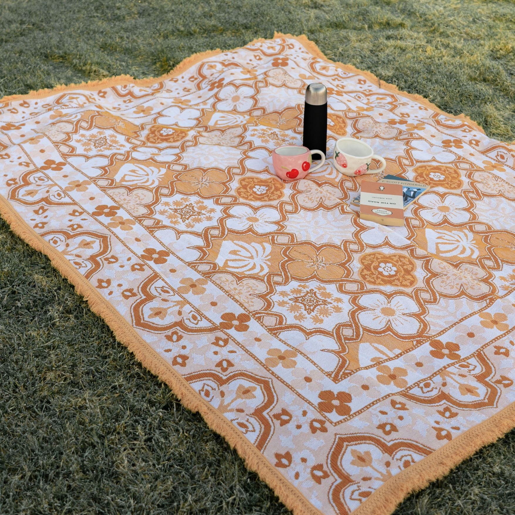 Ochre Woven Picnic Rug