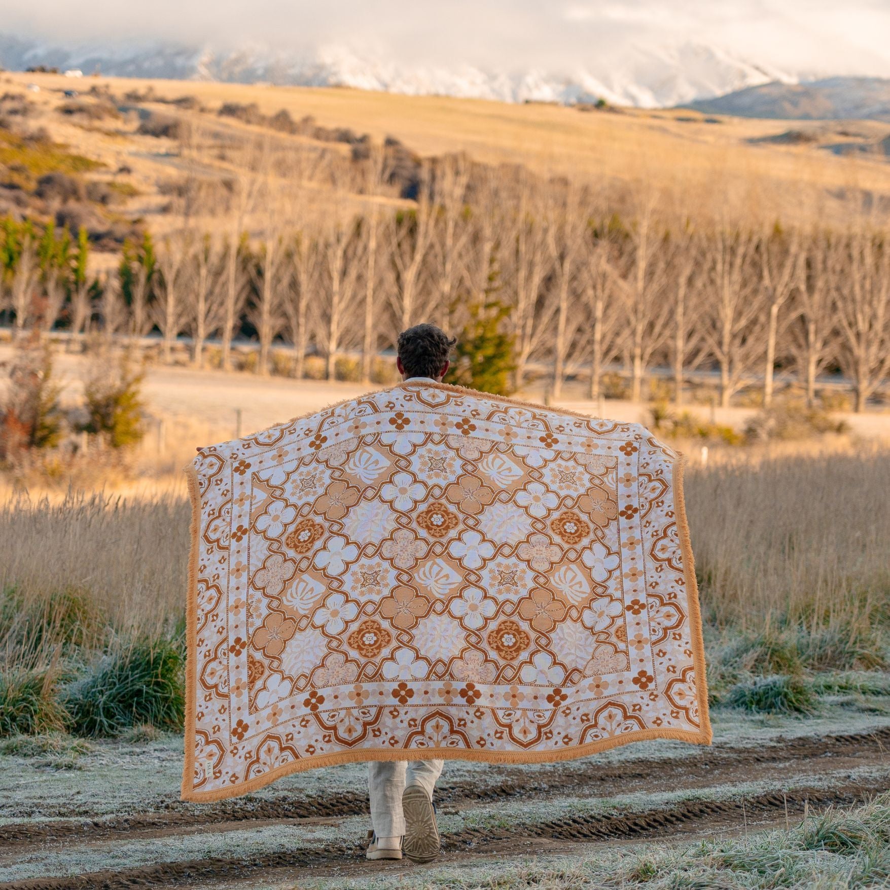 Ochre Woven Picnic Rug