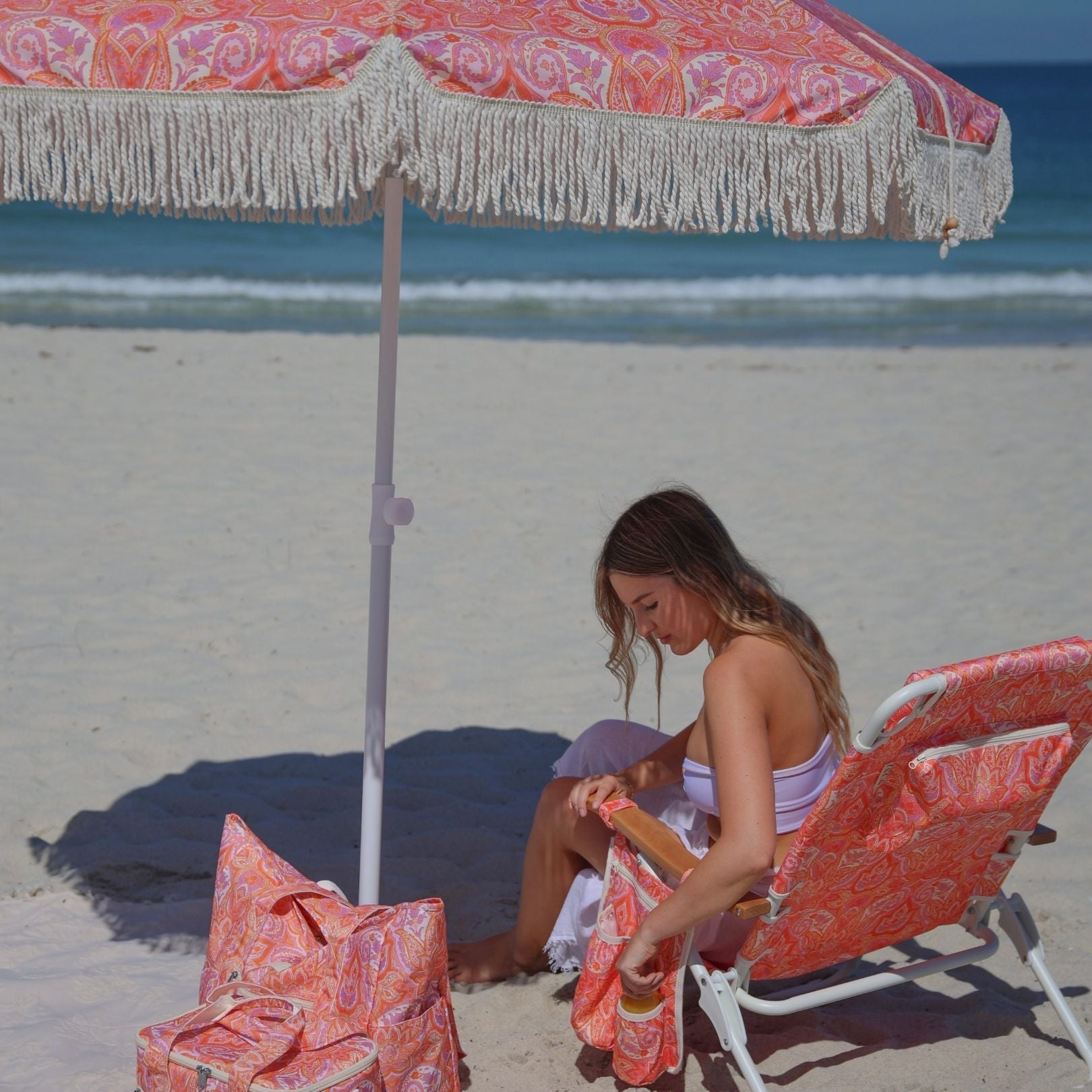 Paisley Reclining Beach Chair