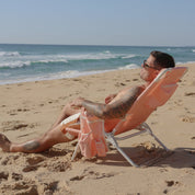 Peach Reclining Beach Chair