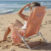 Peach Reclining Beach Chair