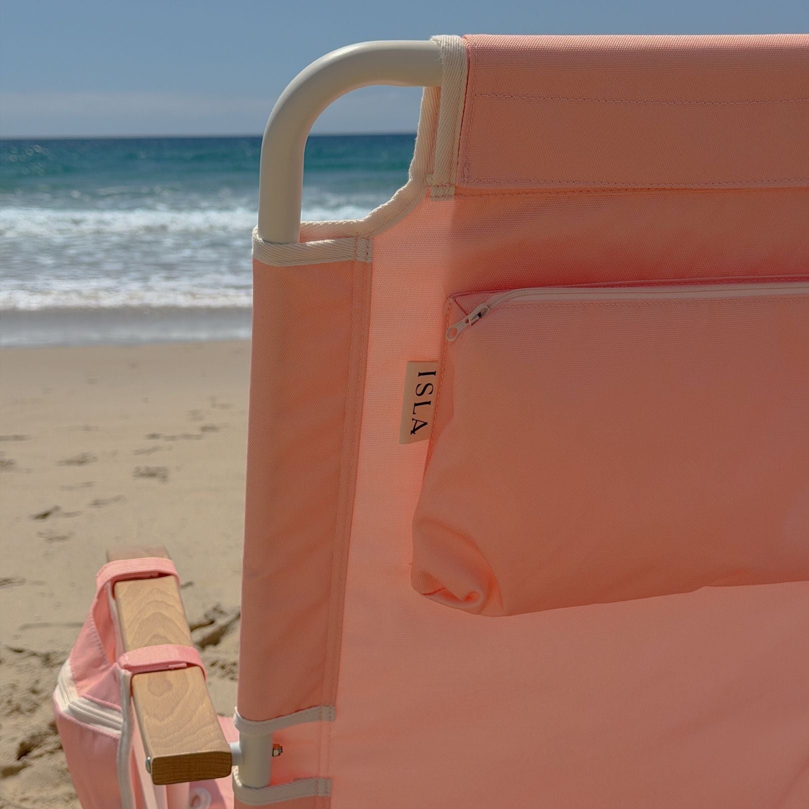 Peach Reclining Beach Chair
