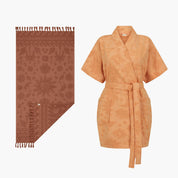 Solstice Mango Robe & Chocolate Towel Bundle
