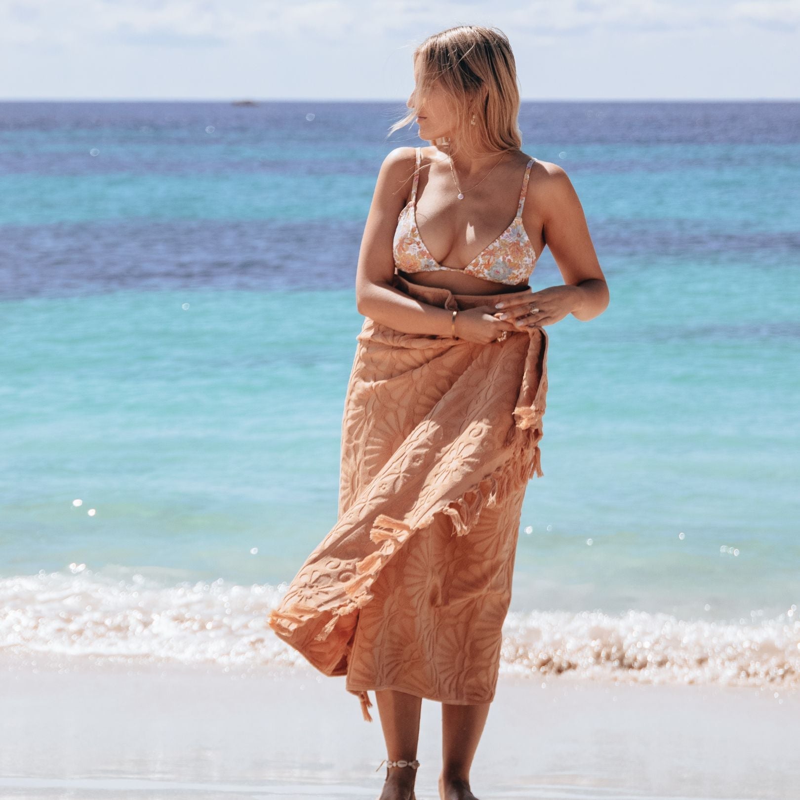 Zali Fawn Turkish Beach Towel Australia
