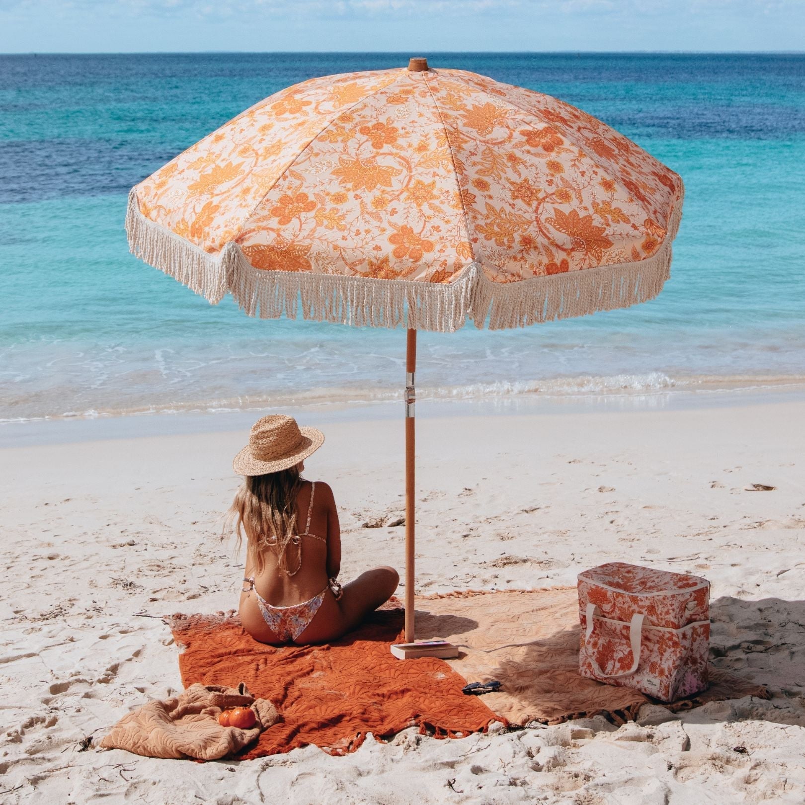 Zali Spice Large Cotton Beach Towel