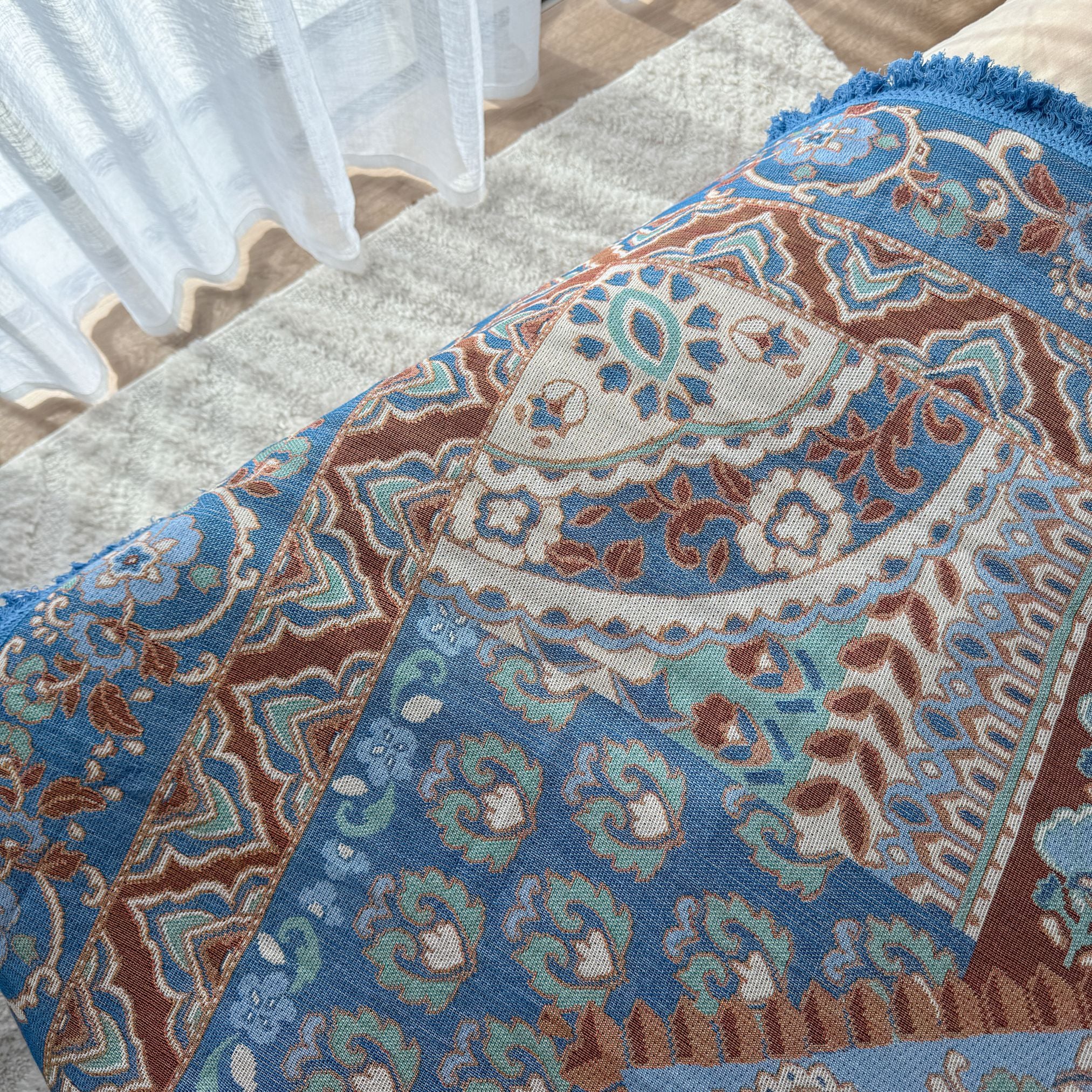 Zephyr Woven Boho Blanket